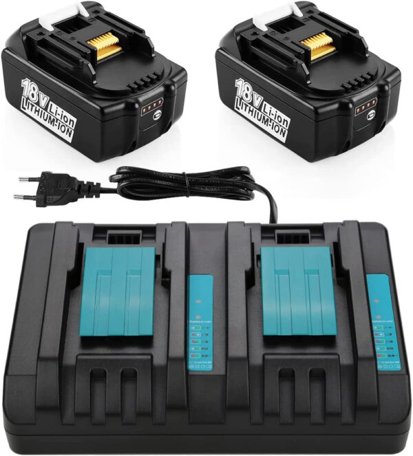 ENERGUP + MAKITA CARICABATTERIE +2 BATTERIE 5,0Ah 18V PER AMPIFICATORE ACUS SERIE ONE FORSTREET