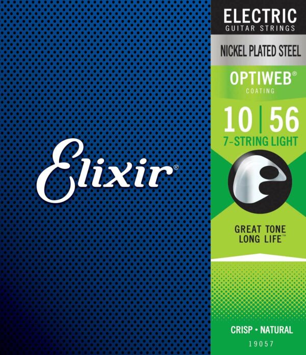 ELIXIR 19057 OPTIWEB ELECTRIC NICKEL PLATED STEEL LIGHT  MUTA CORDE PER CHITARRA ELETTRICA 010/056