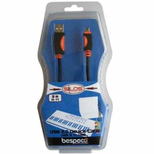BESPECO SLMB180 CAVO  professionale USB realizzato con connettori tipo A – B MICRO 1,8 METRI SLMB-18
