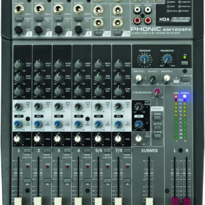PHONIC AM1204FX MIXER 8 CANALI CON EFFETTI DIGITALI AM-1204-FX