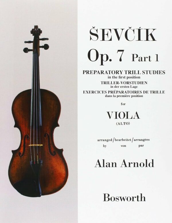 SEVCIK OP.7 PART 1 FOR VIOLA ( ALTO ) METOLO LIBRO EDIZIONI BOSWORTH