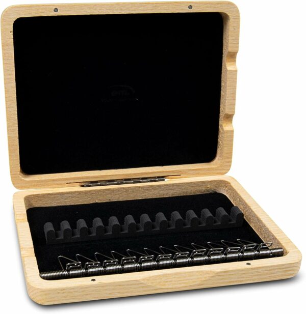 GEWA 751045 ASTUCCIO PORTA ANCE DOPPIE PER OBOE IN LEGNO 12 CANNE COLORE CHIARO