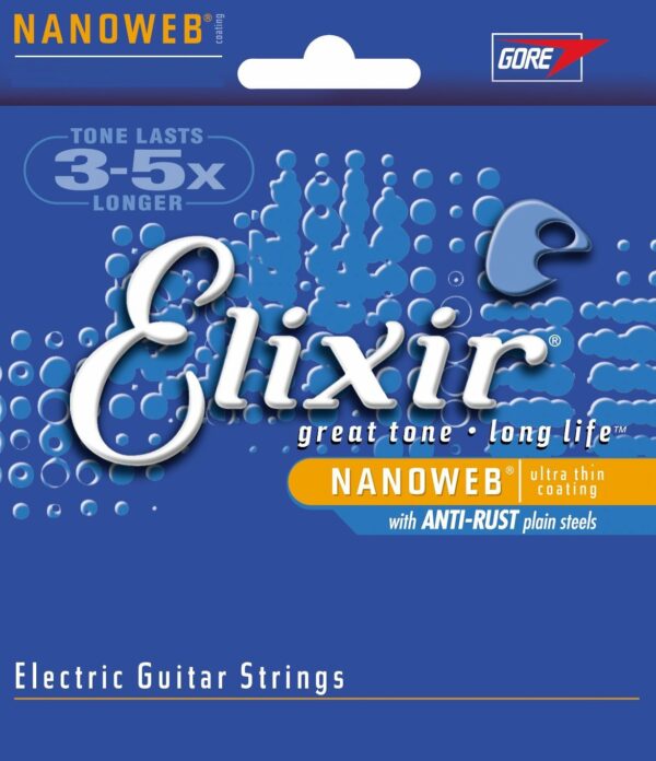 ELIXIR NANOWEB CORDIERA PER CHITARRA ELETTRICA NICKEL PLATED