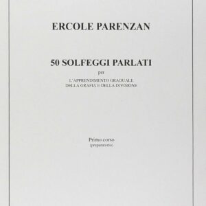 ERCOLE PARENZAN 50 SOLFEGGI PARLATI METODO LIBRO EDIZIONI ZANIBON