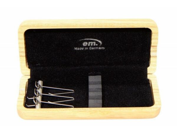GEWA 711035 ASTUCCIO PORTA ANCE DOPPIE PER OBOE IN LEGNO 3 CANNE COLORE MOGANO