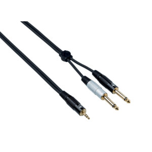 BESPECO EAYMSJ300 CAVO MINI JACK 3,5 MM TRS/ 2 JACK 6,3 MM MONO LUNGHEZZA 3 MT EAYMSJ-300