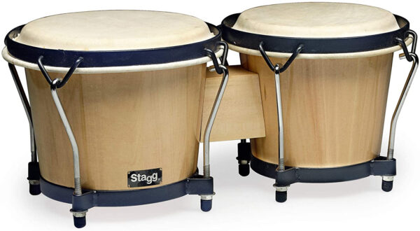 STAGG BW70N COPPIA BONGHI BONGO IN LEGNO NATURALE BW-70-N