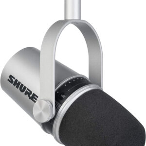 SHURE MV7-S MICROFONO CARDIOIDE PER PODCAST GRIGIO SILVER