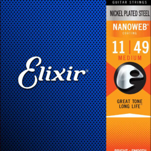 ELIXIR 12102 NANOWEB MEDIUM MUTA CORDIERA PER CHITARRA ELETTRICA MEDIUM – 011/049