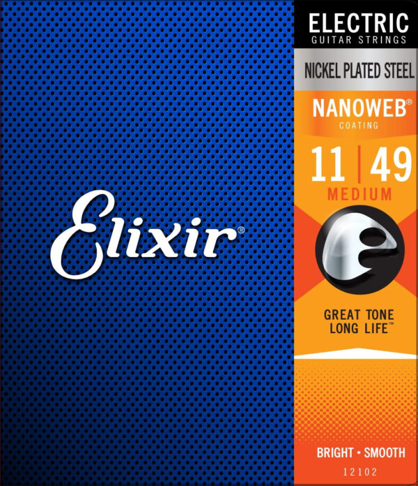 ELIXIR 12102 NANOWEB MEDIUM MUTA CORDIERA PER CHITARRA ELETTRICA MEDIUM - 011/049