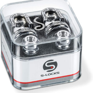 SCHALLER S-LOCKS CHROME NICKEL BLOCCA TRACOLLA PER CHITARRA E BASSO