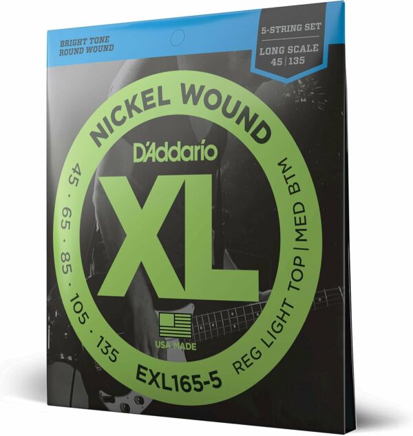D'ADDARIO EXL165-5 MUTA CORDE PER BASSO ELETTRICO 5 CORDE 045/135