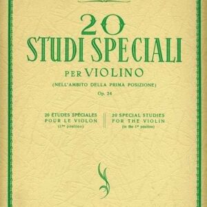 ALBERTO CURCI 20 STUDI SPECIALI PER VIOLINO ( NELL’AMBITO DELLA PRIMA POSIZIONE ) OP.24 LIBRO METOD