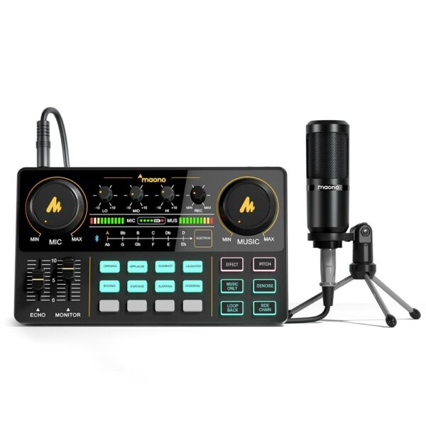 MAONO CASTER LT AU-AM200-S1 KIT PORTATILE PER LIVE STREAMING E PODCAST PER COMPUTER E  SMARTPHONE