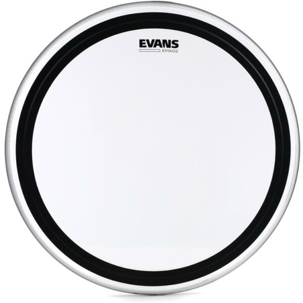 EVANS BD22 EMAD2 DRUMHEAD BATTER CLEAR 22"