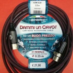 Reference DAMMI UN CAVO! -BK-XLRM/XLRF – 5,25 m