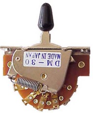 Hosco DM-30 G – Selettore 3 posizioni per chitarra tipo Strato/Tele – Cromato