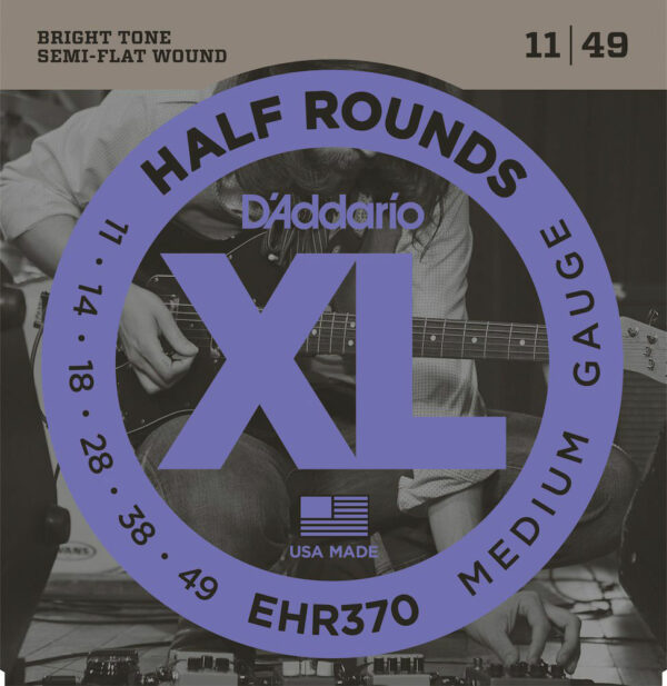D'Addario EHR370 Corde per chitarra elettrica Half Rounds 11-49