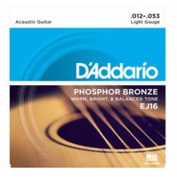 D’ADDARIO EJ16 ACOUSTIC GUITAR STRINGS SET 12-53