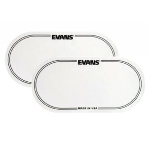 EVANS EQ-PC2 DRUM PATCH DOUBLE PEDAL WHITE 2 PIECES
