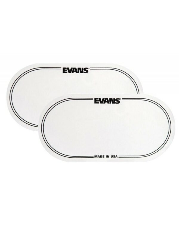 EVANS EQ-PC2 DRUM PATCH DOUBLE PEDAL WHITE 2 PIECES