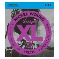 D’ADDARIO EXL120 ELECTRIC GUITAR STRINGS SET 09-42