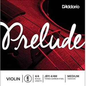 D’ADDARIO PRELUDE J811 VIOLIN STRING 4/4 E