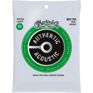Martin MA170S Acoustic Guitar Strings Set Silked 80/20 Bronze 10-47