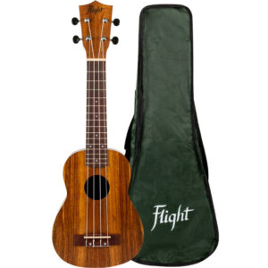 Flight NUS200 TEAK Natural Soprano Ukulele –  con borsa