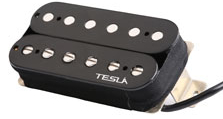 Tesla OPUS1BBLK Humbucker Alnico5 per chit. elettr. – Ponte – Nero scoperto