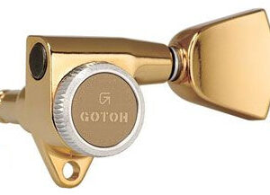 Gotoh SG301 GG 04 MGT L3R3 Set di Meccaniche Autobloccanti L3+R3 Palettina tipo Tulipano #04 – Dorato lucido – Serie MG-T