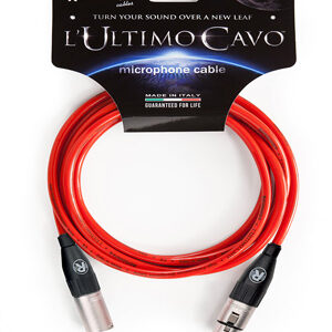 Reference L’Ultimo Cavo – XLR m / XLR f – 5 m – Rosso Lucido – (Amphenol)