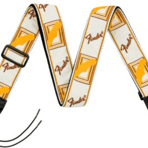 Fender Monogrammed White/Brown/Yellow Tracolla