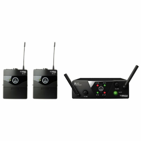 AKG WMS40 MINI 2 DUAL INSTRUMENTAL SET ISM2/3 SISTEMA MICROFONICO WIRELESS PER STRUMENTI
