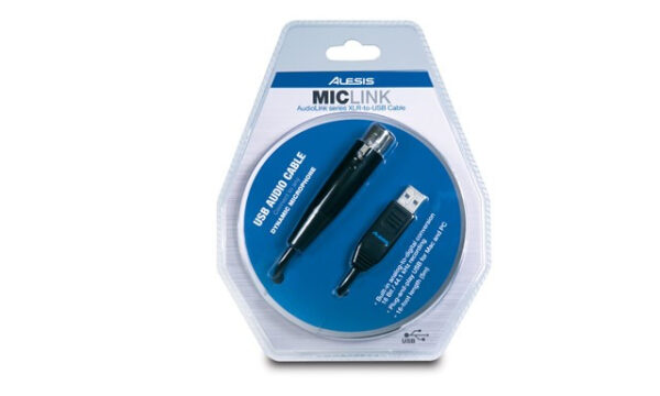 ALESIS MICLINK INTERFACCIA AUDIO PER VOCE  CAVO USB COLLEGAMENTO PC A MICROFONO