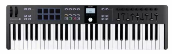 ARTURIA KEYLAB 61 ESSENTIAL MKIII TASTIERA CONTROLLER MIDI/USB 61 TASTI NERO MK3 COLORE BLACK NERO