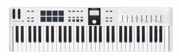 ARTURIA KEYLAB 61 ESSENTIAL MKIII TASTIERA CONTROLLER MIDI/USB 61 TASTI NERO MK3 COLORE WHITE BIANCO