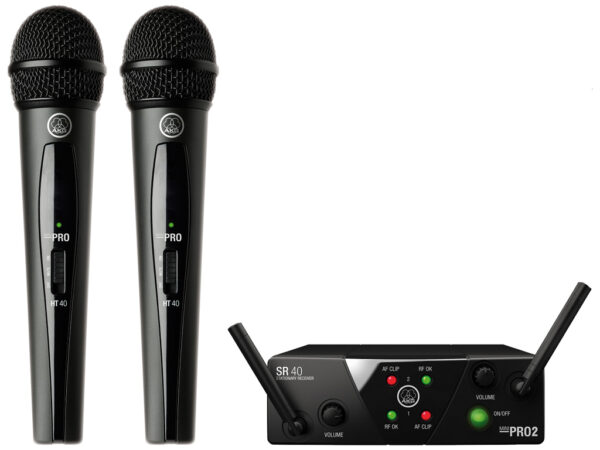 AKG WMS40 MINI DUAL VOCAL SET RADIOMICROFONO A MANO DOPPIO WMS-40
