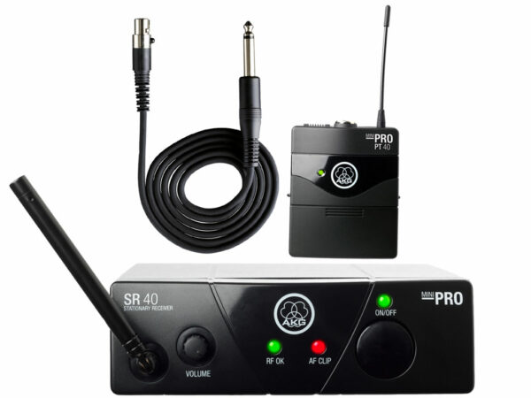 AKG WMS40 PRO MINI INSTRUMENTAL PER CHITARRA SET SISTEMA WIRELESS UNIVERSALE PER STRUMENTI WMS-40