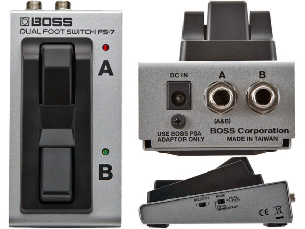 BOSS FS7 PEDALE FOOTSWITCH COMPATTO PER CONTROLLO REMOTO FS-7