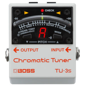 BOSS TU3S ACCORDATORE CROMATICO A PEDALE PER CHITARRA E BASSO