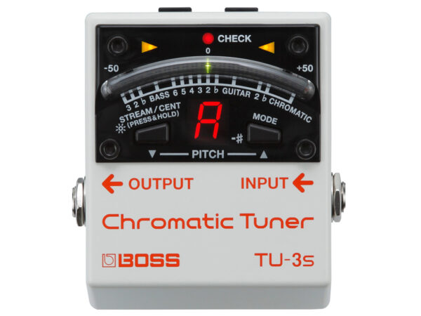 BOSS TU3S ACCORDATORE CROMATICO A PEDALE PER CHITARRA E BASSO