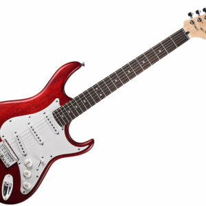 CORT G100 OPBC CHITARRA ELETTRICA ROSSA A PORO APERTO