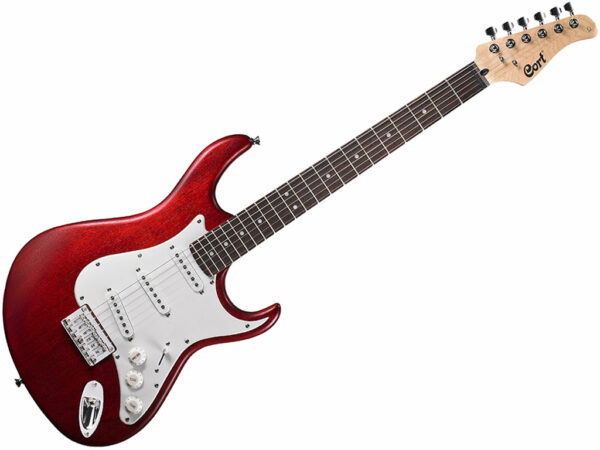 CORT G100 OPBC CHITARRA ELETTRICA ROSSA A PORO APERTO