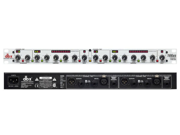 DBX 166XS COMPRESSORE LIMITATER GATE  A RACK 166-xs