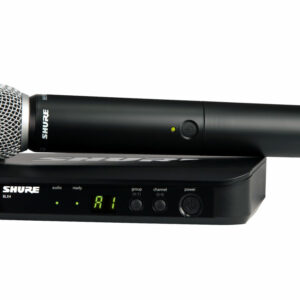 SHURE BLX24E  BETA58 M17 SISTEMA COMPLETO RADIOMICROFONO GELATO SISTEMA PALMARE WIRELESS SUPERCARDIO