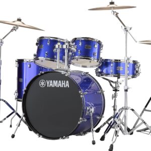 YAMAHA RYDEEN RDP2F5 SET BATTERIA ACUSTICA CASSA 22″ COLORE FINE BLUE COMPLETA DI PIATTI PAISTE RDP-