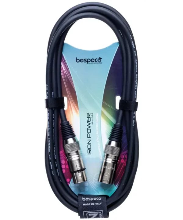 BESPECO CAVO AUDIO IROMB100BK METRO 1 XLR MASCHIO XLR FEMMINA