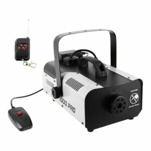 MACCHINA DEL FUMO COMPATTA 1500 W – FLUSSO DI 450 M³/MIN, TELECOMANDO HF INCLUSO