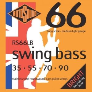 ROTOSOUND RS66LB MUTA CORDE PER BASSO 4 CORDE .35, .55, .70, .90